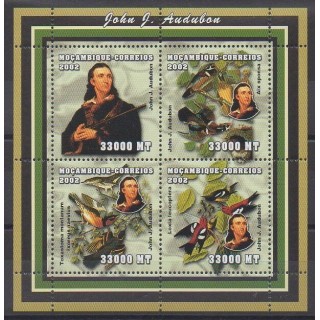 Stamps - Mozambique - 2002 - Nb 2038/2041 - Birds - Paintings