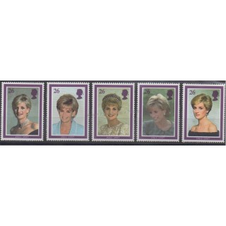 Timbres - Thème royauté - Grande-Bretagne - 1998 - No 2017/2021