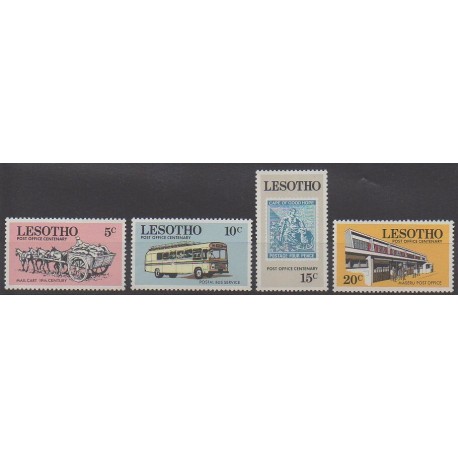 Lesotho - 1972 - No 222/225 - Service postal - Timbres sur timbres