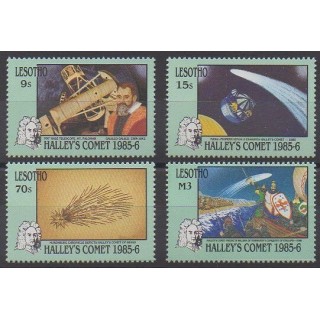 Timbres - Lesotho - 1986 - No 677/680 - Astronomie