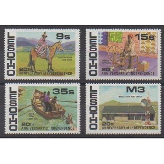 Timbres - Lesotho - 1986 - No 695/698 - Histoire