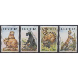 Lesotho - 1988 - Nb 788/791 - Mamals