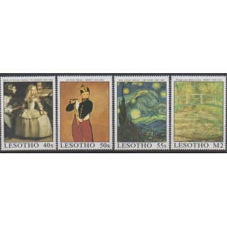 Timbres - Lesotho - 1988 - No 792/795 - Peinture