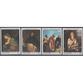 Timbres - Lesotho - 1988 - No 808/811 - Peinture
