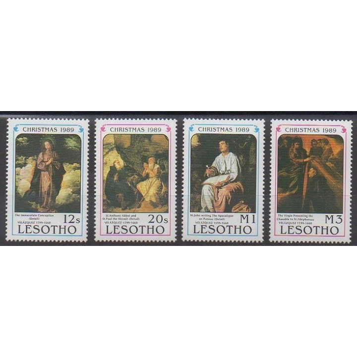 Timbres - Lesotho - 1989 - No 881/884 - Noël