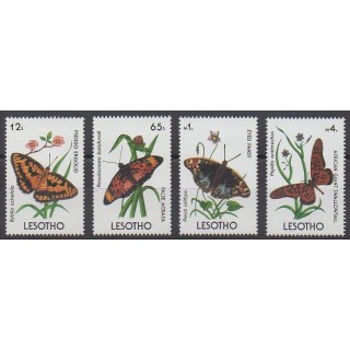 Timbres - Lesotho - 1990 - No 897/900 - Insectes