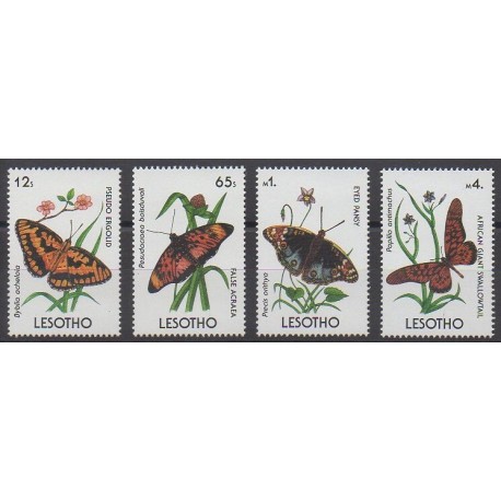 Lesotho - 1990 - No 897/900 - Insectes