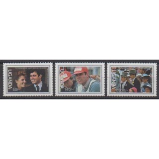 Stamps - Uganda - 1986 - Nb 418/420 - Royalty