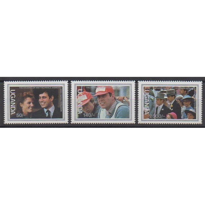 Stamps - Uganda - 1986 - Nb 418/420 - Royalty