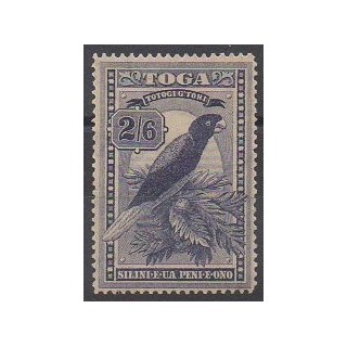 Timbres - Tonga - 1897 - No 50 - Oiseaux