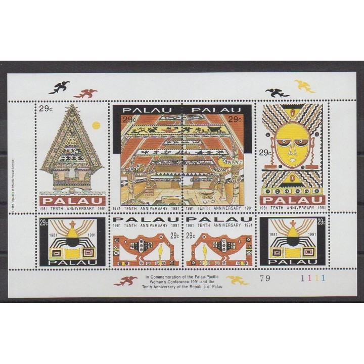 Stamps - Palau - 1991 - Nb 432/439 - Various Historics Themes