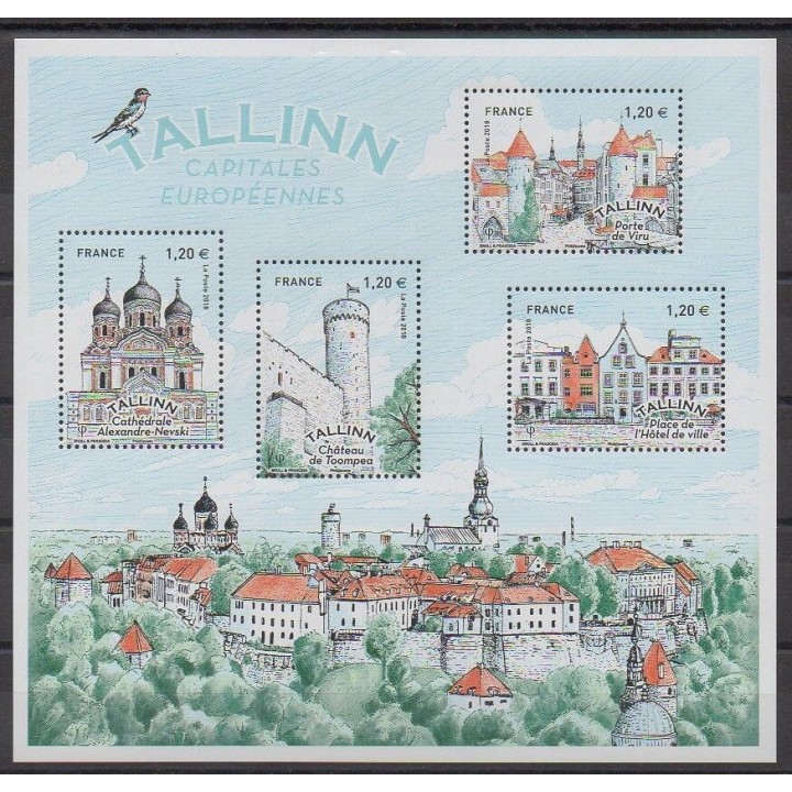 Stamps - France - Blocks and sheets - 2018 - Nb F5212 - Sights