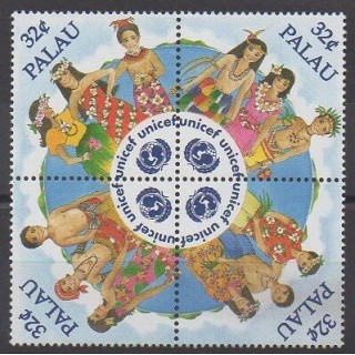 Timbres - Palau - 1996 - No 878/881 - Enfance