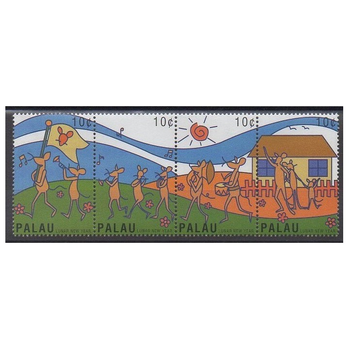 Timbres - Palau - 1996 - No 874/877 - Horoscope