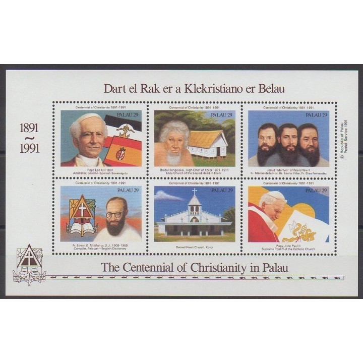 Stamps - Palau - 1991 - Nb 396/401 - Religion