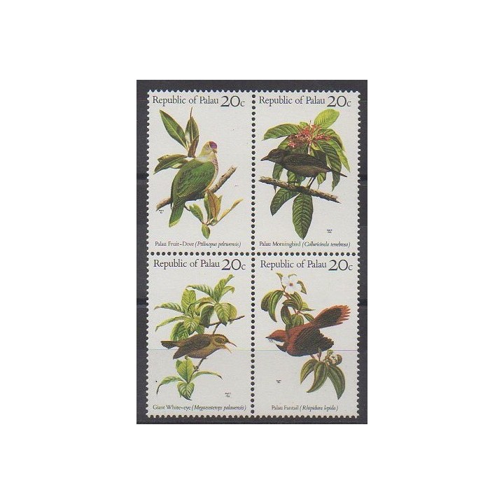 Stamps - Palau - 1983 - Nb 5/8 - Birds