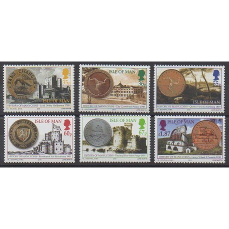 Man (Ile de) - 2010 - No 1650/1655 - Monnaies, billets ou médailles