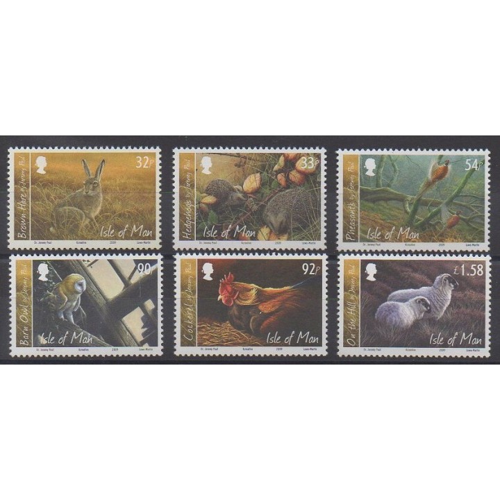 Stamps - Man (Isle of) - 2009 - Nb 1580/1585 - Animals