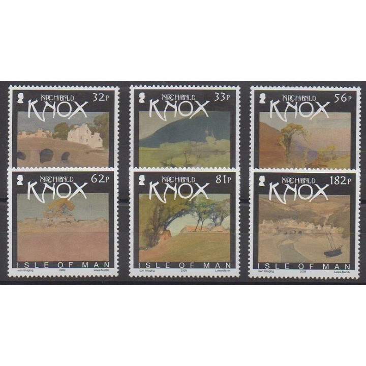 Timbres - Man (Ile de) - 2009 - No 1586/1591 - Peinture