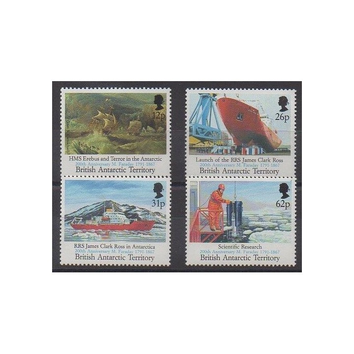 British Antarctic Territory - 1991 - Nb 209/212 - Science