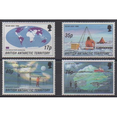 Grande-Bretagne - Territoire antarctique - 1996 - No 265/268 - Polaire - Sciences et Techniques