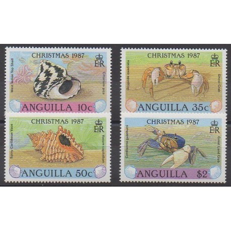 Anguilla - 1987 - Nb 702/705 - Sea animals
