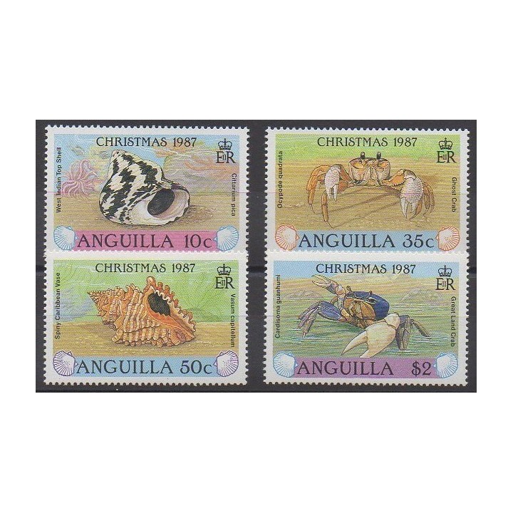 Anguilla - 1987 - Nb 702/705 - Sea animals