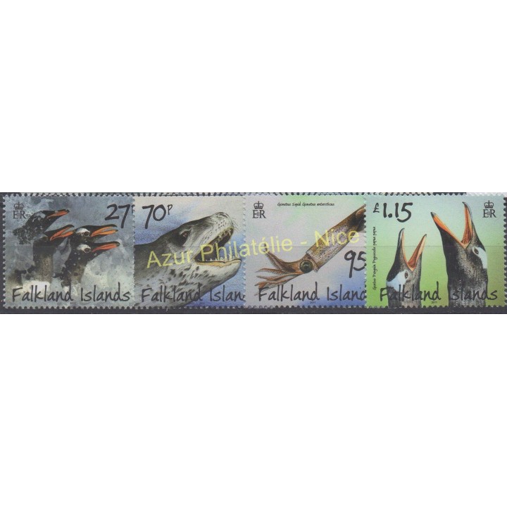 Timbres - Thème poissons - Falkland - 2011 - No 1089/1092