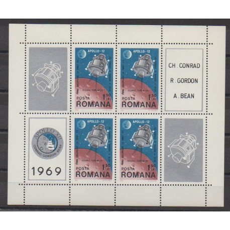 Romania - 1969 - Nb BF74 - Space