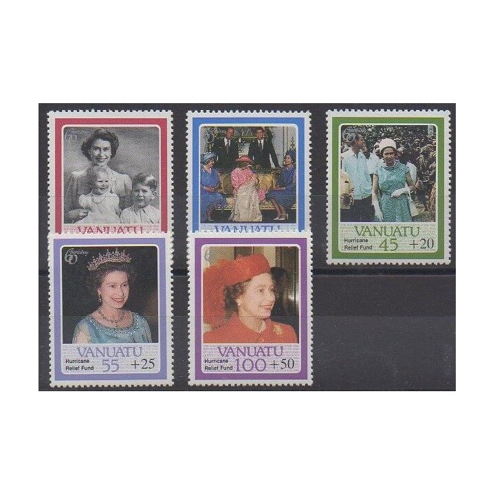 Vanuatu - 1987 - No 764/768 - Royauté - Principauté