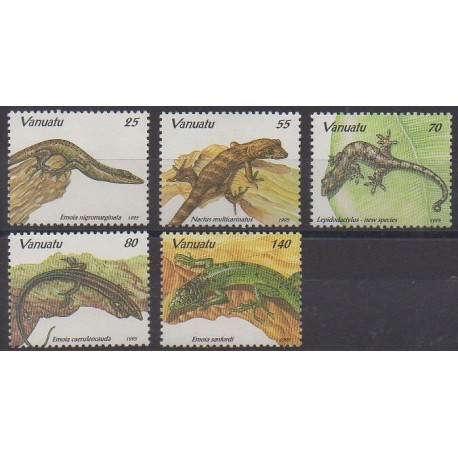 Vanuatu - 1995 - No 972/976 - Reptiles