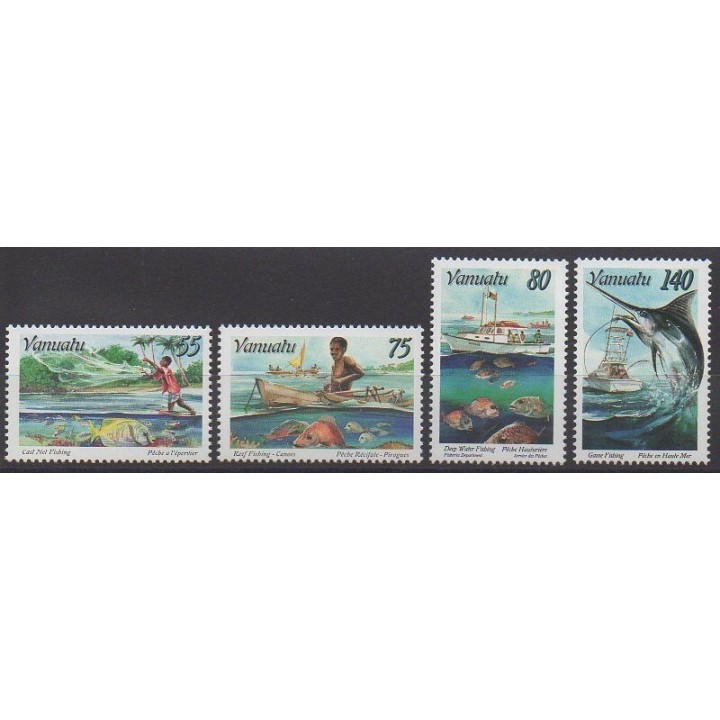 Vanuatu - 1996 - No 995/998 - Artisanat ou métiers - Navigation