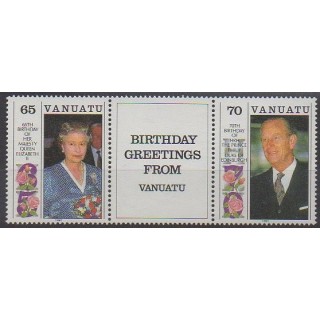 Vanuatu - 1991 - No 864/865 - Royauté - Principauté