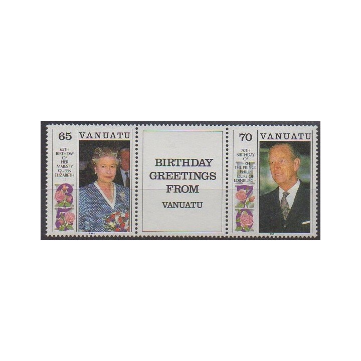 Vanuatu - 1991 - No 864/865 - Royauté - Principauté
