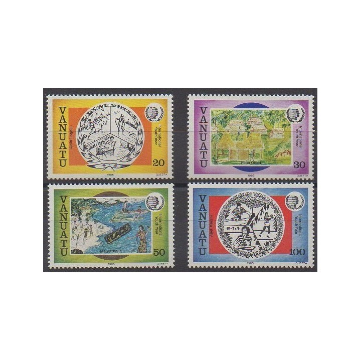 Vanuatu - 1985 - No 722/725 - Dessins d'enfants