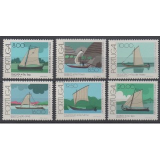 Timbres - Thème bateaux - Portugal - 1981 - No 1494/1499
