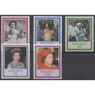 Vanuatu - 1986 - No 735/739 - Royauté - Principauté