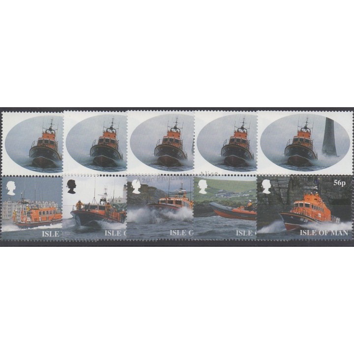 Timbres - Thème bateaux - Man (Ile de) - 1999 - No 838/842
