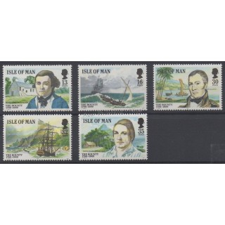 Timbres - Thème bateaux - Man (Ile de) - 1989 - No 397/401