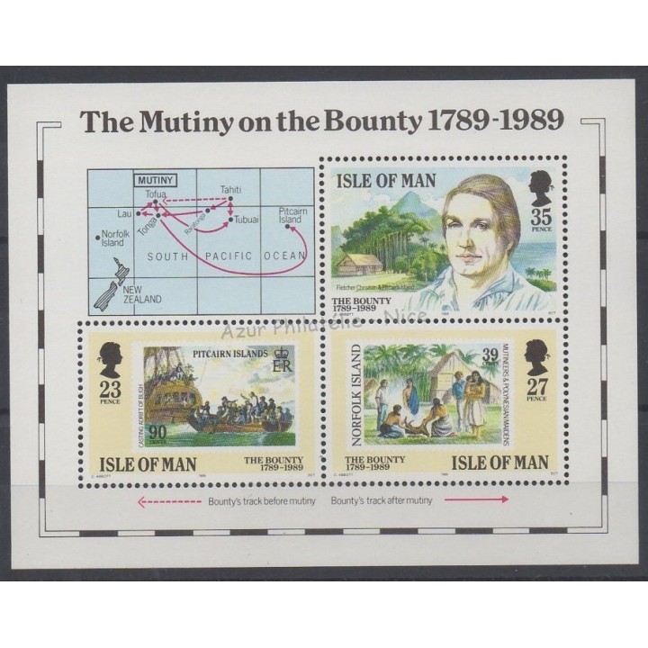 Timbres - Thème bateaux - Man (Ile de) - 1989 - No BF 11