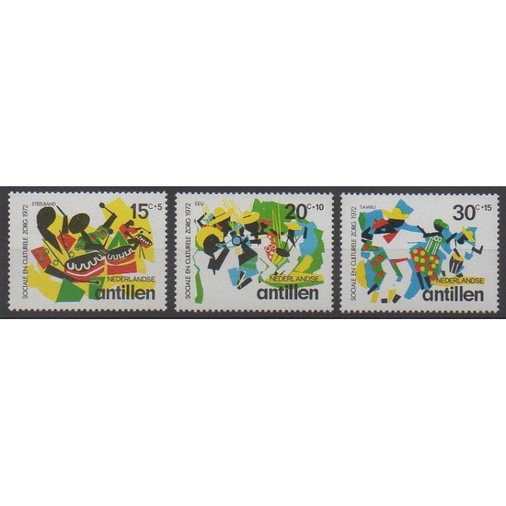 Antilles néerlandaises - 1972 - No 434/436 - Folklore