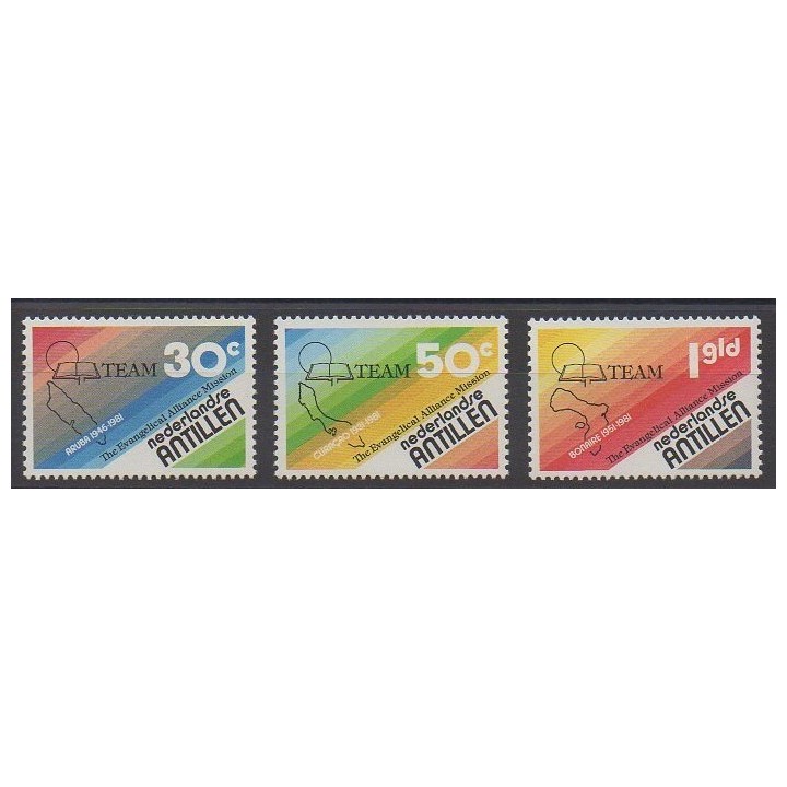 Antilles néerlandaises - 1981 - No 625/627 - Religion