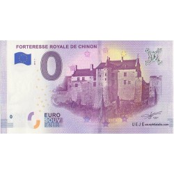 Euro banknote memory - 37 - Forteresse royale de Chinon - 2018-1