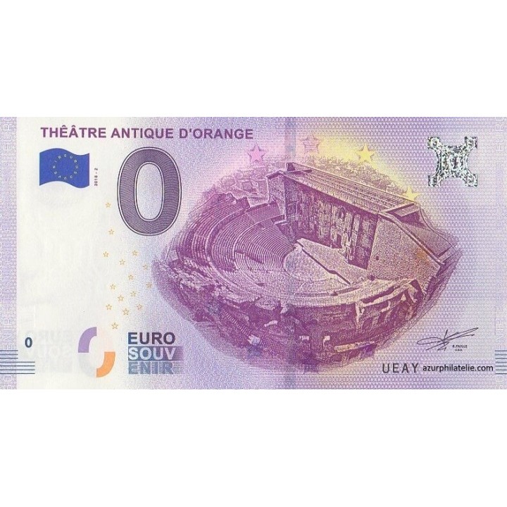 Billet souvenir touristique - 2018-2 - Théâtre antique d'Orange - (Vaucluse)