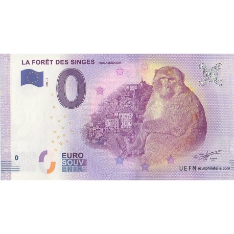 Euro banknote memory - 46 - La forêt des singes - 2018-2