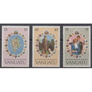 Vanuatu - 1981 - No 628/630 - Royauté - Principauté