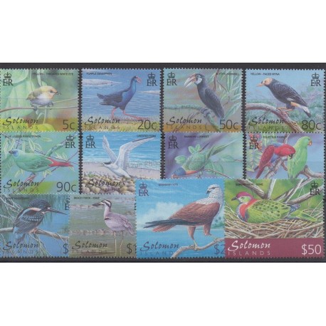 Solomon (Islands) - 2001 - Nb 960/971 - Birds