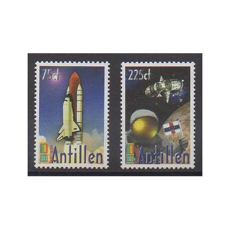 Antilles néerlandaises - 2000 - No 1237/1238 - Espace - Philatélie