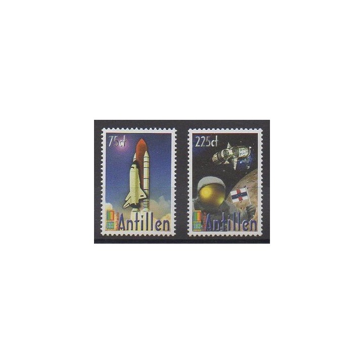 Antilles néerlandaises - 2000 - No 1237/1238 - Espace - Philatélie