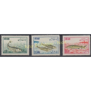 Timbres - Thème poissons - Iran - 1954 - No 798/799 - 802